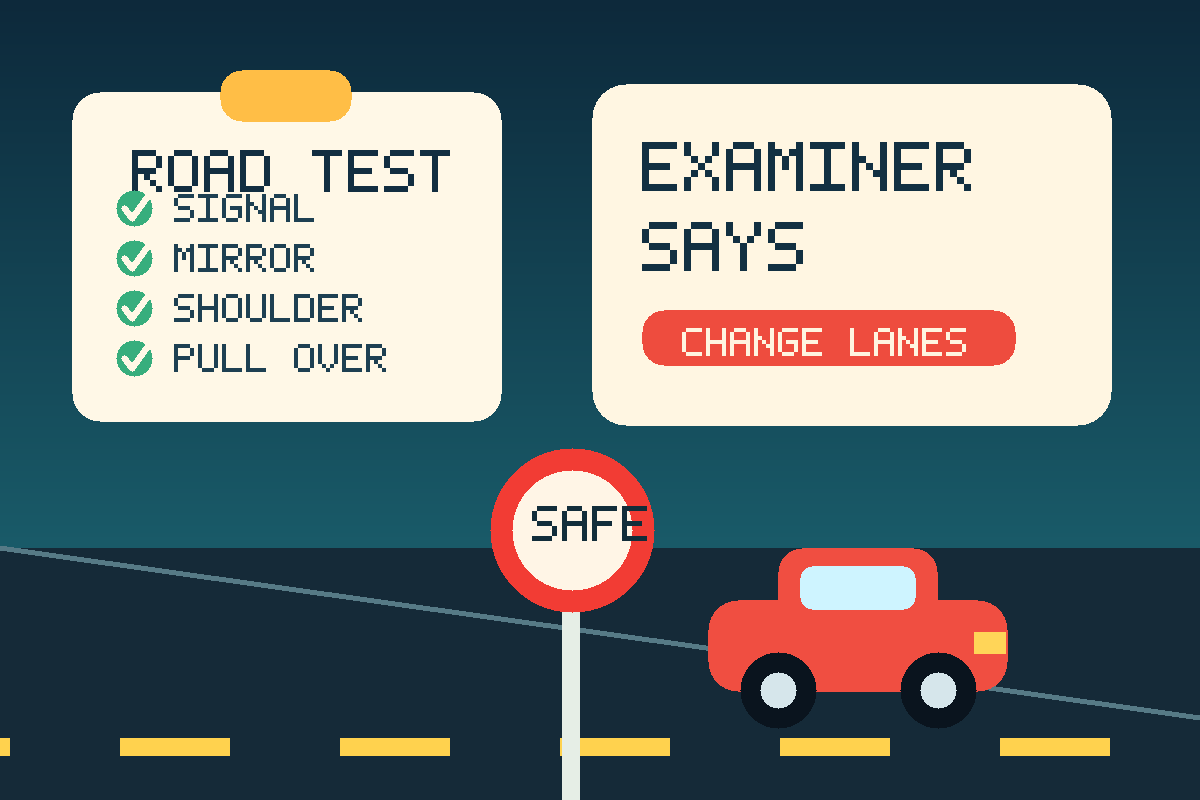 驾照路考英文：路考指令、变道、靠边停车和停车检查清单