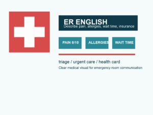 Read more about the article 急诊英文怎么说？描述疼痛、说过敏史、问等待时间和保险时直接能用的实用句