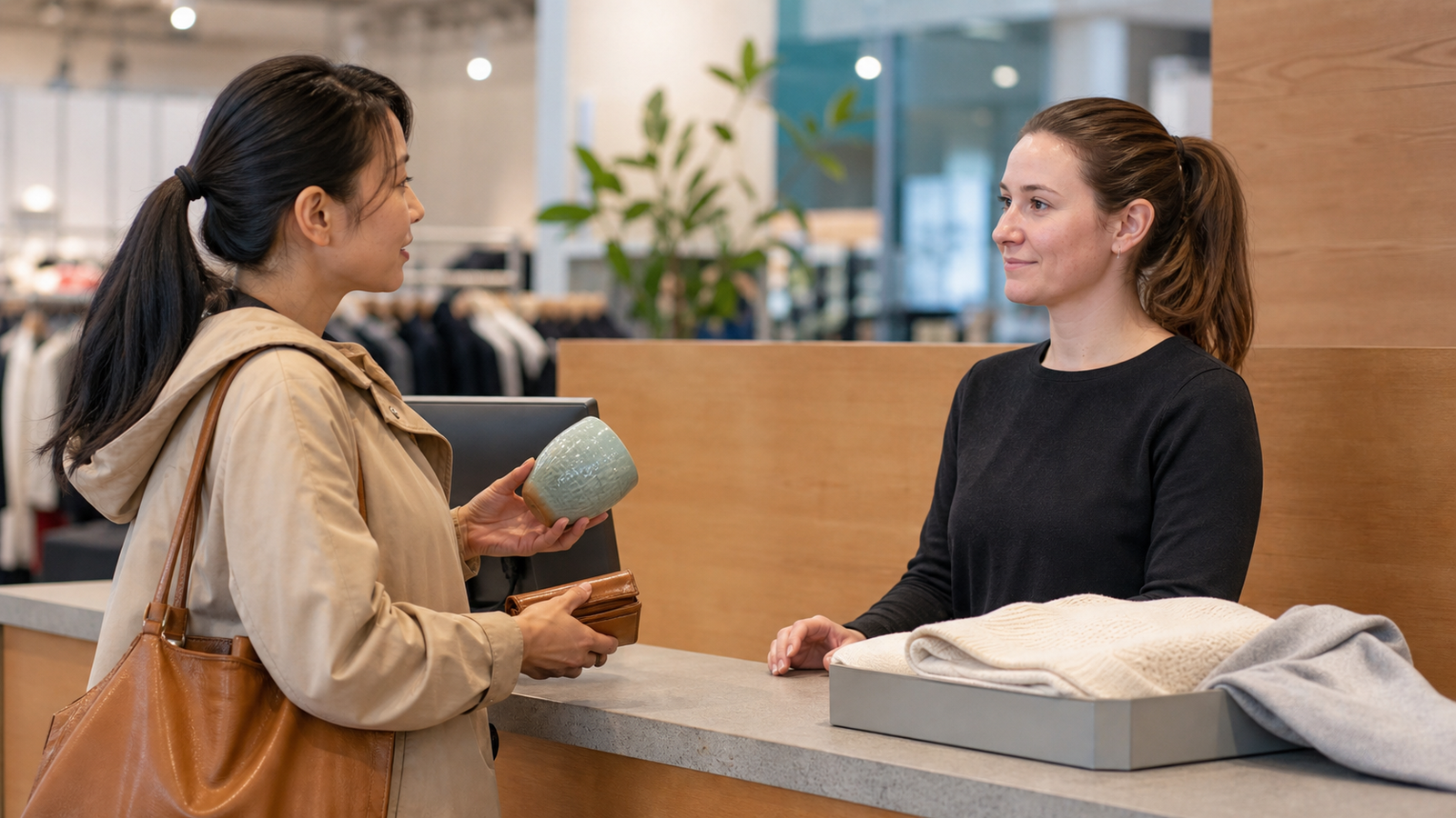 没有小票怎么退货？return without receipt、store credit 和 exchange 英文实用句
